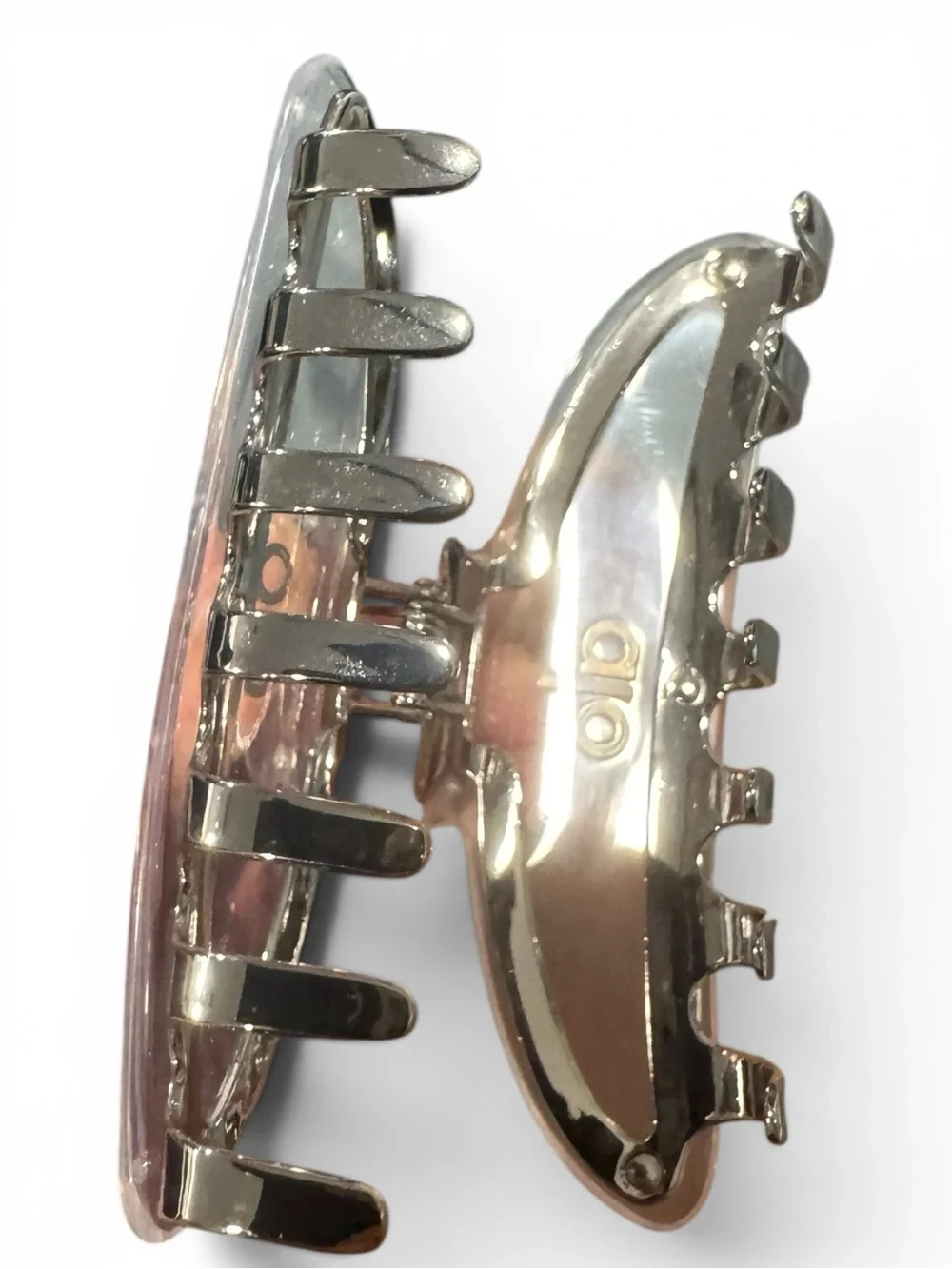 Alo Yoga Acrylic Illusion Claw Clip - Clear Acetate/Chrome